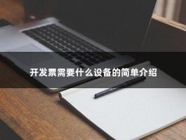 开发票需要什么设备的简单介绍