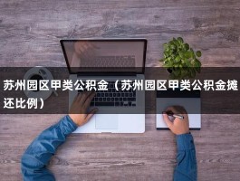 苏州园区甲类公积金（苏州园区甲类公积金摊还比例）