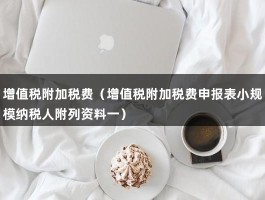 增值税附加税费（增值税附加税费申报表小规模纳税人附列资料一）