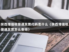 陕西增值税普通发票代码是什么（陕西增值税普通发票怎么查询）