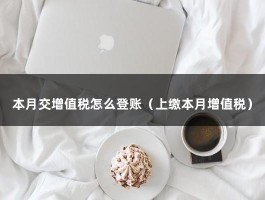 本月交增值税怎么登账（上缴本月增值税）