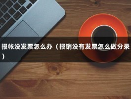 报帐没发票怎么办（报销没有发票怎么做分录）