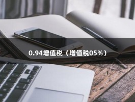 0.94增值税（增值税05%）