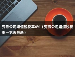 劳务公司增值税税率6%（劳务公司增值税税率一览表最新）